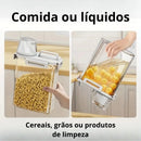 Kit Pote Hermético Multifuncional Copo Medidor