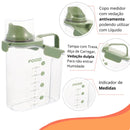 Kit Pote Hermético Multifuncional Copo Medidor