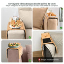 Bandeja de Apoio para Sofá de Bambu