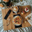 Bandeja de Apoio para Sofá de Bambu