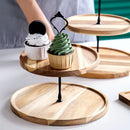 Bandeja para Doces de Madeira Suporte para Doces