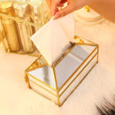 Caixa Porta Lenço Umedecido e Lenço de Papel de Espelhos