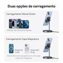 Carregador Por Indução Iphone Airpods Base Magnética Polihousi