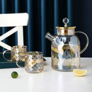 Chaleira de Vidro Borossilicato Tampa de Inox Diamond