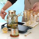 Chaleira de Vidro Borossilicato Tampa de Inox Diamond