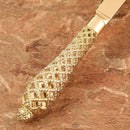 Conjunto Espátula para Bolo e Faca Dourada