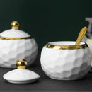 Conjunto de Potes Cerâmica Kit Açucareiro e Saleiro