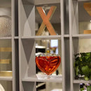 Decanter de Vinho Whisky Coração Vidro Bar em Casa