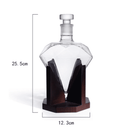 Decanter de Vinho e Whisky Vidro Diamante Home Bar