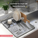 Escorredor de Louças com Tapete Absorvente