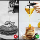 Meleira de Vidro Porta Mel Dispenser com Base