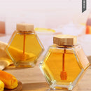 Meleira de Vidro Porta Mel com Colher