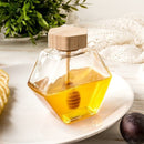 Meleira de Vidro Porta Mel com Colher