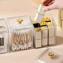 Organizador Porta Cotonete e Algodão Acrílico com Tampa