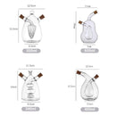 Porta Azeite e Vinagre de Vidro com Cortiça 2 em 1