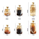 Potes de Vidro Herméticos Porta Mantimentos com Tampa