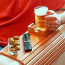 Bandeja de Apoio para Sofá de Bambu