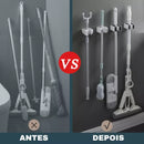 Suporte de Vassoura e Rodo com Adesivo de Parede