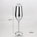 Taça de Champanhe Espumante Colorida Inox Bar em Casa