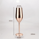 Taça de Champanhe Espumante Colorida Inox Bar em Casa