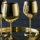 Taça de Vinho Colorida Inox Inquebrável Bar em Casa