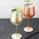 Taça de Vinho Colorida Inox Inquebrável Bar em Casa