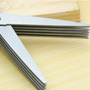 Tesoura de Picotar Cozinha 5 Lâminas Temperos Inox