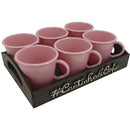 Kit Bandeja C/ 6 Xícaras - Cantinho do Café
