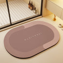 Kit 2 Tapetes De Secagem Rápida Em Microfibra Antiderrapante