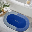 Kit 2 Tapetes De Secagem Rápida Em Microfibra Antiderrapante