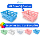 Kit 10 Cestos Organizadores Multiuso