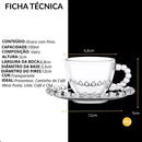 Conjunto de Xícaras Bubbly Pérola