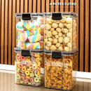 Kit Pote Hermético para Mantimentos de Cozinha Dispensa Armário